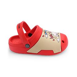 Cute Walk by Babyhug Clogs with Back Strap Unicorn Print - Red