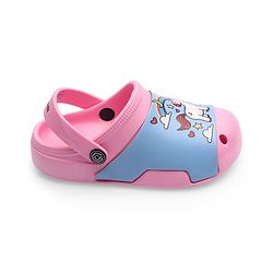 Cute Walk by Babyhug Clogs with Back Strap Unicorn Print - Pink