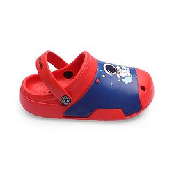 Cute Walk by Babyhug Clogs with Back Strap Astronaut Print - Red
