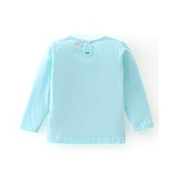 Babyhug 100% Cotton Knit Full Sleeves Top Animal Graphics - Light Blue
