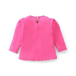 Babyhug 100% Cotton Knit Full Sleeves Top Giraffe Graphics - Pink