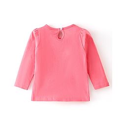 Babyhug Cotton Knit Full Sleeves Pear Graphics T-Shirt - Pink