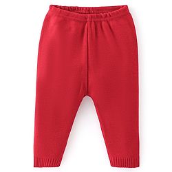 Babyhug Knitted Full Sleeves Sweater Set with Bunny Design - Navy Blue