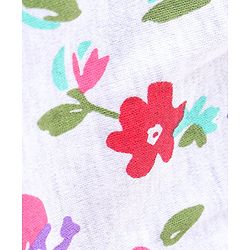 Babyhug 100% Cotton Interlock Knit Romper Floral Print Pack of 2 - Multicolour