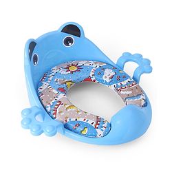 Babyhug Cushioned Potty Seat with Handle & Back Rest - Blue