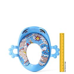 Babyhug Cushioned Potty Seat with Handle & Back Rest - Blue