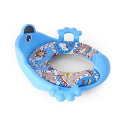 Babyhug Cushioned Potty Seat with Handle & Back Rest - Blue