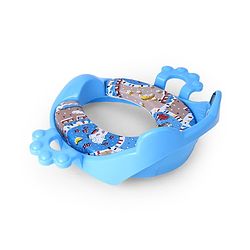 Babyhug Cushioned Potty Seat with Handle & Back Rest - Blue