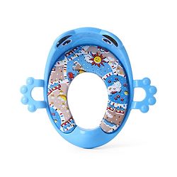 Babyhug Cushioned Potty Seat with Handle & Back Rest - Blue