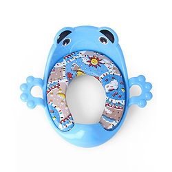 Babyhug Cushioned Potty Seat with Handle & Back Rest - Blue