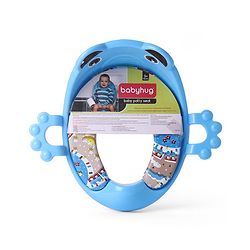 Babyhug Cushioned Potty Seat with Handle & Back Rest - Blue