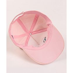 Babyhug Free Size Baseball Cap with Sequin Detailing -  Pink