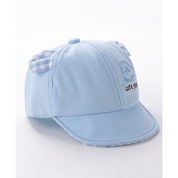 Babyhug Baseball Cap Panda Design Blue - Diameter 16 cm