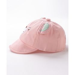 Babyhug Baseball Caps Bear Design Pink - Diameter 15 cm