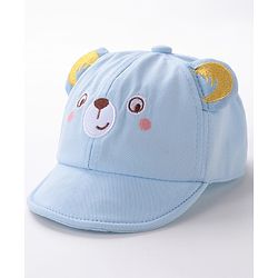 Babyhug Baseball Caps Bear Design Blue - Diameter 16 cm