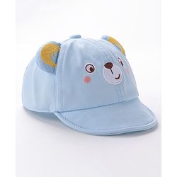 Babyhug Baseball Caps Bear Design Blue - Diameter 16 cm