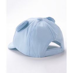 Babyhug Baseball Caps Bear Design Blue - Diameter 16 cm