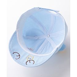 Babyhug Baseball Caps Bear Design Blue - Diameter 16 cm