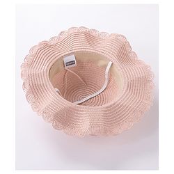 Babyhug Straw Hat Cat Design with Sling Bag - Pink