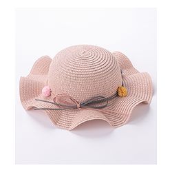 Babyhug Straw Hat with Purse - Pink