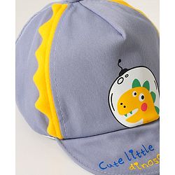 Babyhug Baseball Cap Dinosaur Print Grey - Diameter 15.5 cm
