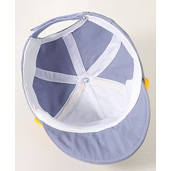 Babyhug Baseball Cap Dinosaur Print Grey - Diameter 15.5 cm