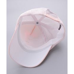 Babyhug Cotton Baseball Cap With Teddy Bear Applique - Pink