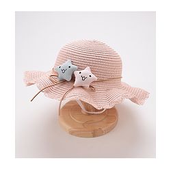 Babyhug Straw Hat Star Design - Pink