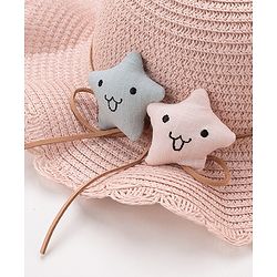 Babyhug Straw Hat Star Design - Pink