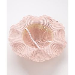 Babyhug Straw Hat Star Design - Pink