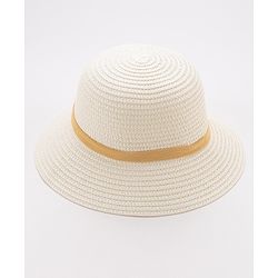 Babyhug Straw Hat Bow Design - White