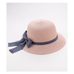 Babyhug Straw Hat Bow Design - Pink