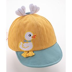 Babyhug Baseball Caps Duck Design Yellow - Diameter 15.5 cm