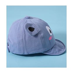 Babyhug Baseball Cap Bear Design Blue - Diameter 16 cm