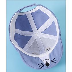 Babyhug Baseball Cap Bear Design Blue - Diameter 16 cm