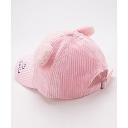 Babyhug Baseball Cap Bear Design Pink - Diameter 16 cm