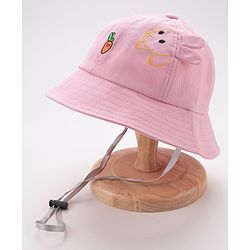 Babyhug Bucket Hat Bunny Design - Pink