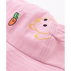 Babyhug Bucket Hat Bunny Design - Pink