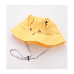 Babyhug Bucket Hat Bunny Design - Yellow