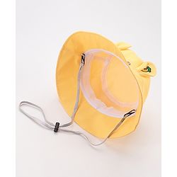 Babyhug Bucket Hat Bunny Design - Yellow