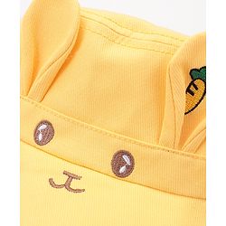 Babyhug Bucket Hat Bunny Design - Yellow