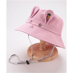 Babyhug Bucket Hat Bunny Design - Pink