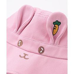 Babyhug Bucket Hat Bunny Design - Pink