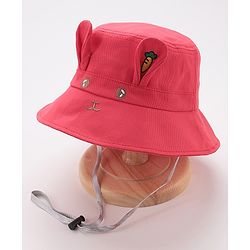 Babyhug Bucket Hat Bunny Design - Pink