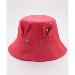 Babyhug Bucket Hat Bunny Design - Pink