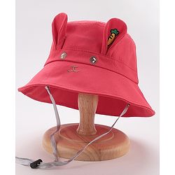 Babyhug Bucket Hat Bunny Design - Pink