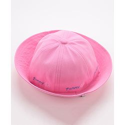 Babyhug Bucket Hat Smiley Design - Pink