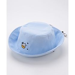 Babyhug Bucket Hat Cow Print Blue - Diameter 18 cm