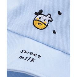 Babyhug Bucket Hat Cow Print Blue - Diameter 18 cm