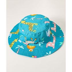 Babyhug Bucket Hat Animal Print -Multicolor